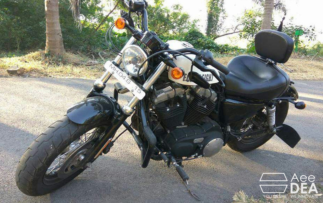 Sportster 48 – Solo Seat Optional Rider Backrest