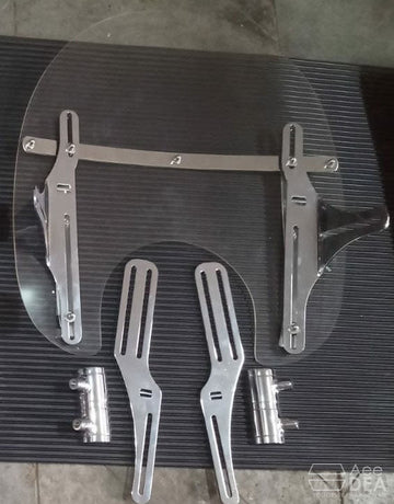 Custom 1200 – Fully Adjustable Windshield – Wide Type