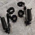 AeeDEA adjustable highway footpeg assembly with mounting brackets and footrests