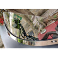Front view through the motorcycle Batwing windshield