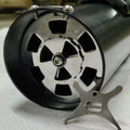Close-up of the concentric disc assembly used in the AeeDEA variable sound exhaust