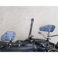 Side view of motorcycle fitted with forward control footboards