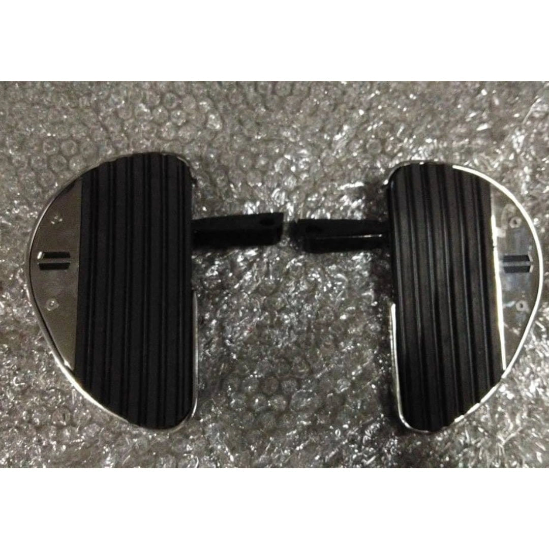 Pair of AeeDEA mini motorcycle rider footboards shown together for size reference