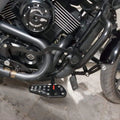 Close-up of a black Sports footboard with contrasting grip details