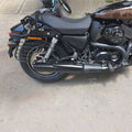 Full side view of a motorcycle fitted with the AeeDEA variable sound exhaust
