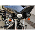 Front view showing the Batwing fairing positioned around the motorcycle headlight