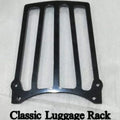 Classic-style detachable motorcycle luggage rack