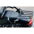 Classic luggage rack fitted behind the motorcycle seat
