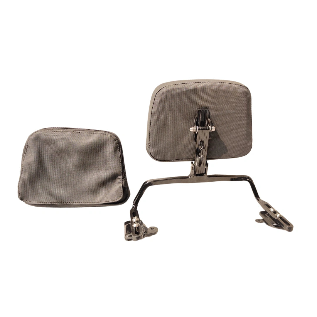 AeeDEA adjustable rider backrest with covered and exposed back options