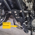 AeeDEA extended reach footpeg in medium height and medium reach setting