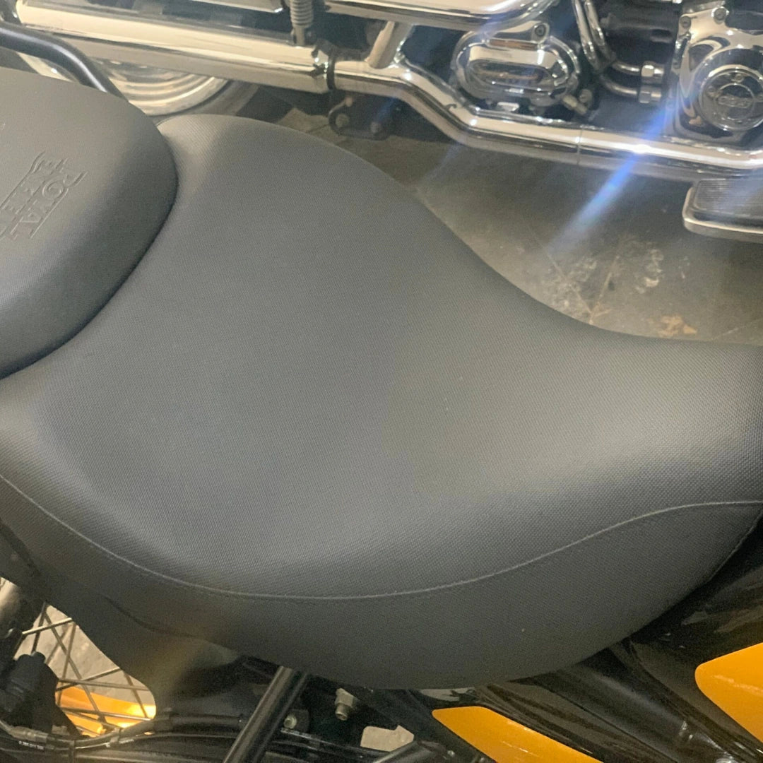 Royal Enfield Himalayan 450 fitted with AeeDEA Long Haul Solo Rider Seat