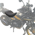 Close-up of AeeDEA Long Haul Solo Rider Seat fitted on Royal Enfield Himalayan 450