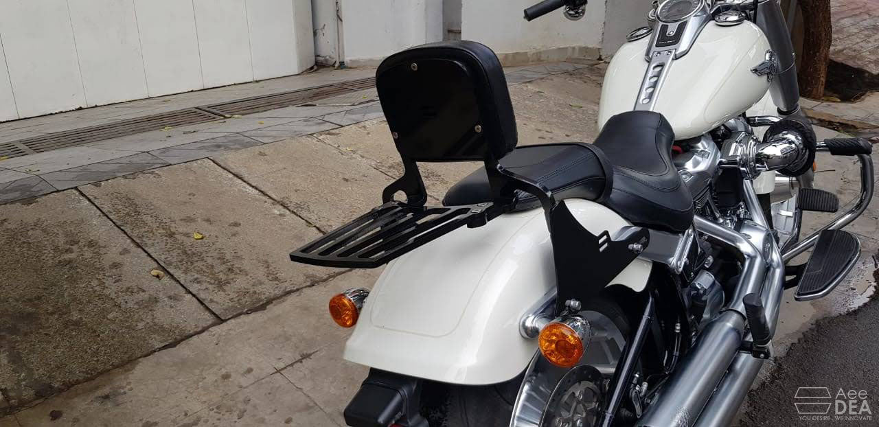 Fatboy 2018 – Pillion Backrest – Moulded Backrest Stout and Tall