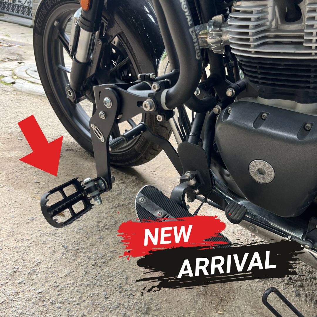 AeeDEA Adjustable Highway Pegs for Royal Enfield Super Meteor 650