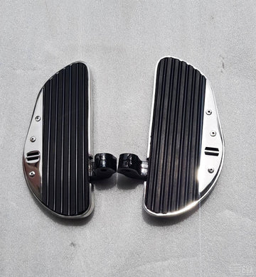 Rider Footboards(For Forward Foot Controls)- Chrome Edition
