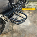 AeeDEA Pan America brush guard extender with additional slider installed