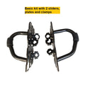 AeeDEA basic brush guard extender kit with two sliders, adapter plates and clamps