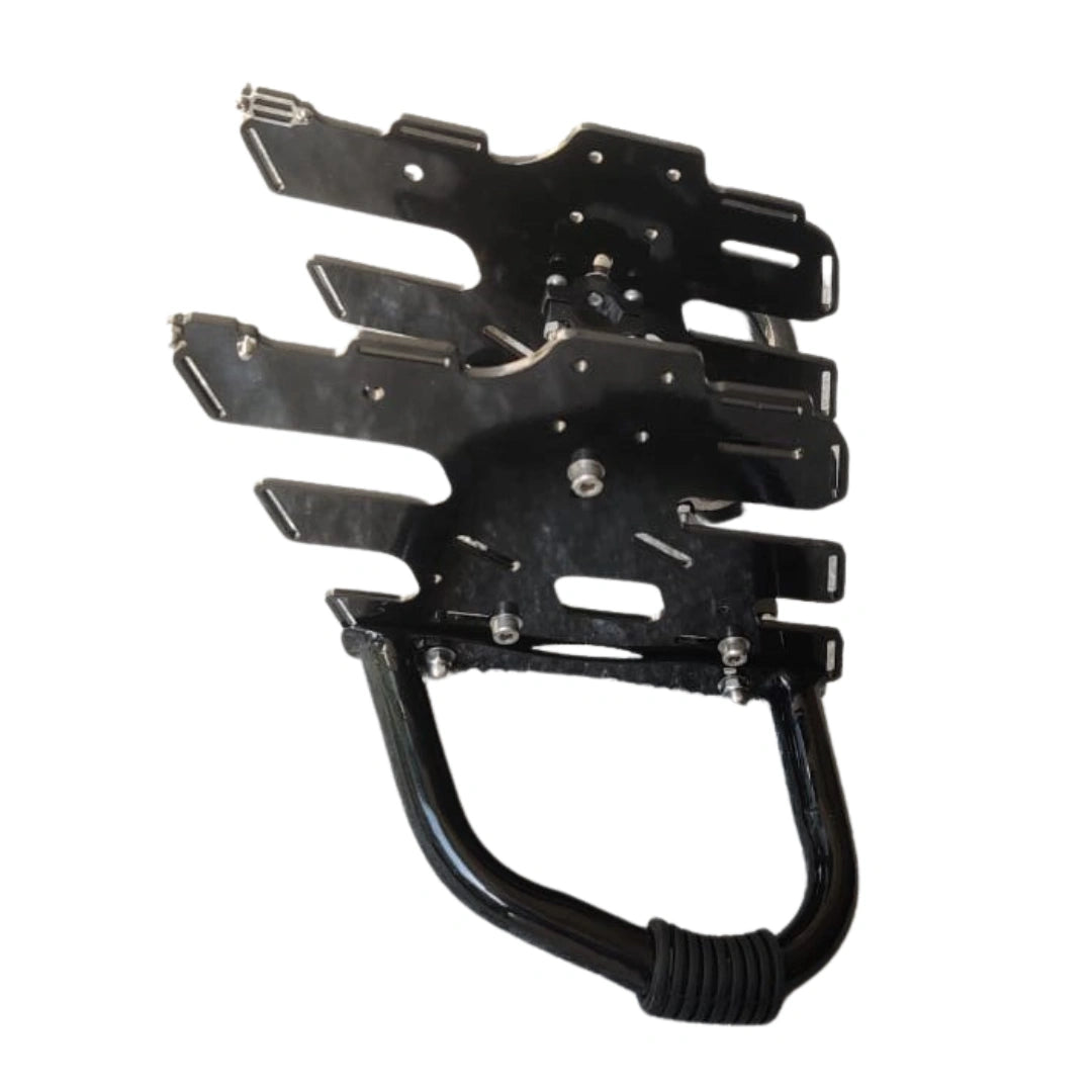 AeeDEA Pan America brush guard extenders with adapter plates and brush bar mounts