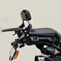 AeeDEA detachable pillion backrest and luggage rack installed on Harley Davidson Pan America