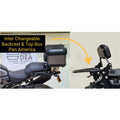 AeeDEA detachable pillion backrest and Top Box setup for Harley Davidson Pan America