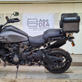 Harley Davidson Pan America fitted with AeeDEA rear wheel mudslinger