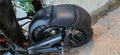 Close-up of AeeDEA Rear Wheel Arc and adjustable mounting bracket on Pan America