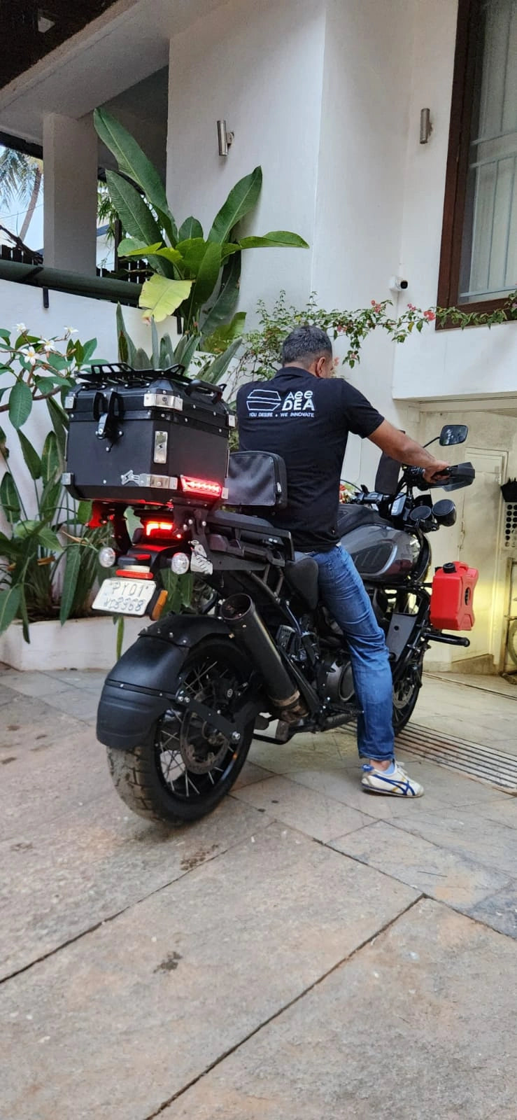 Harley-Davidson Pan America with AeeDEA Rear Wheel Arc installed