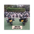Harley-Davidson Pan America motorcycles fitted with AeeDEA Storm Series panniers