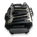 AeeDEA top rack mounted on the Storm Series aluminum touring top box