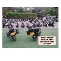 AeeDEA Storm Series top box shown on a touring motorcycle luggage setup
