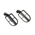 Side view of AeeDEA wide pillion footpegs with high-grip surfaces