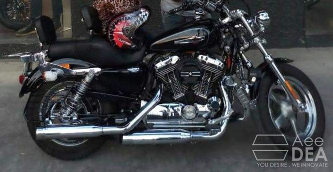 Custom 1200 – Full Seat Optional Rider Backrest