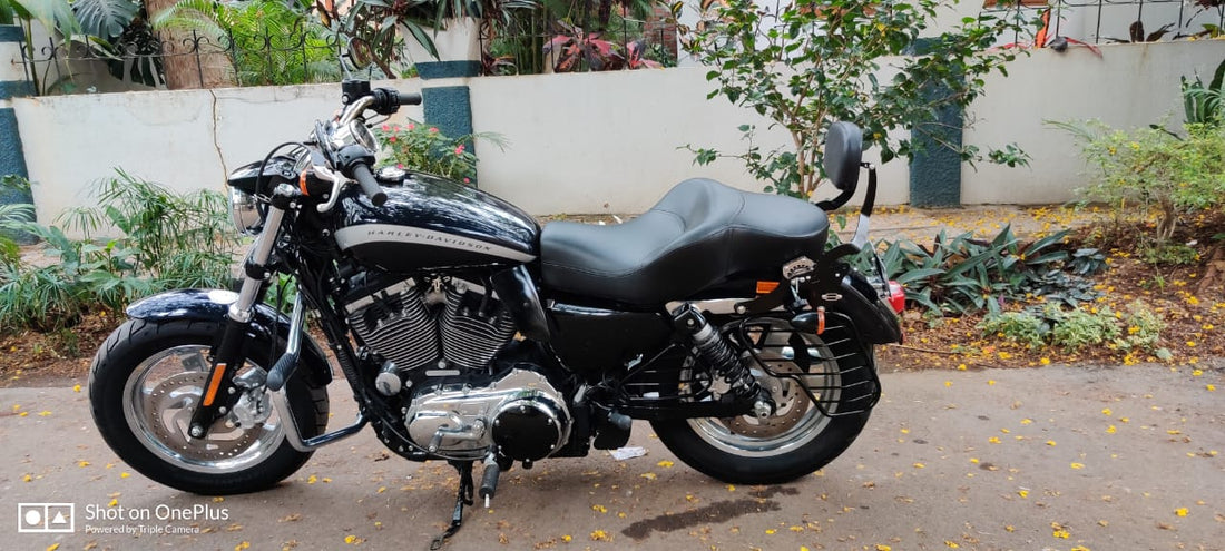 Custom 1200 – Full Seat Optional Rider Backrest