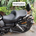 Small cushion fitted to the adjustable motorcycle backrest