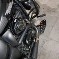 Side view of the installed Sports-style rider footboard