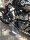 Close-up of AeeDEA engine guard installed beside the engine on Super Meteor 650