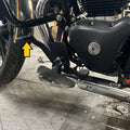 AeeDEA gear lever extender installed near the foot controls of Super Meteor 650