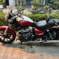 AeeDEA handlebar reacher installed on Royal Enfield Super Meteor 650