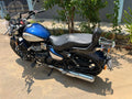 AeeDEA luggage rack installed on the rear of Royal Enfield Super Meteor 650