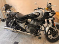 AeeDEA pillion backrest installed on Royal Enfield motorcycle