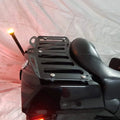 Rear view of AeeDEA top rack installed on the Touring Top Box of Royal Enfield Super Meteor 650