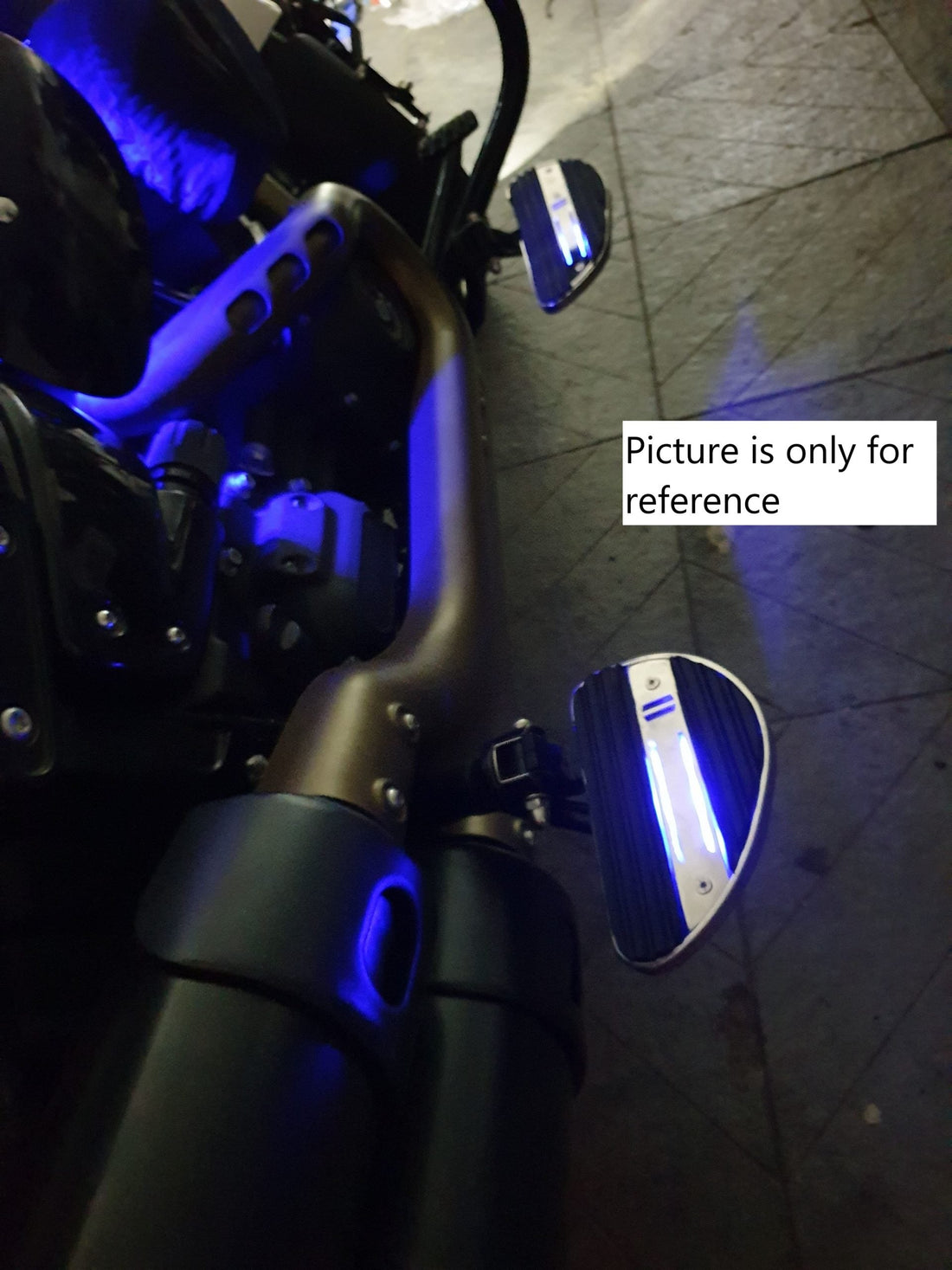 Mid Mount Rider Footboards- Chrome (with LED) Edition