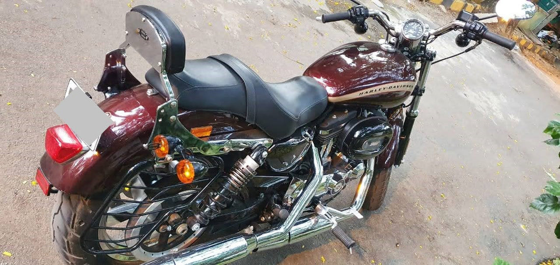 Custom 1200 – Pillion Backrest – Moulded Backrest Stout and Tall