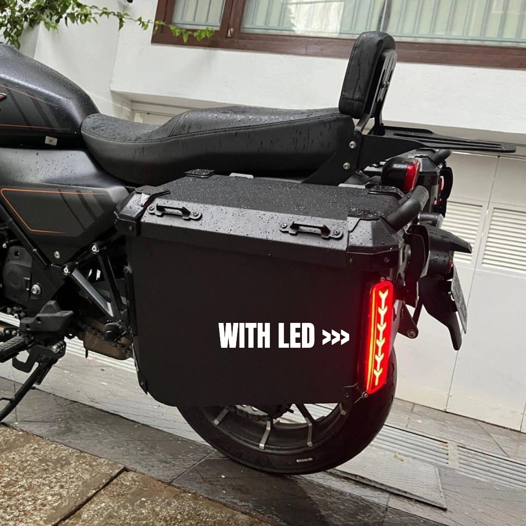 Storm Aluminium Side Panniers – HD X440