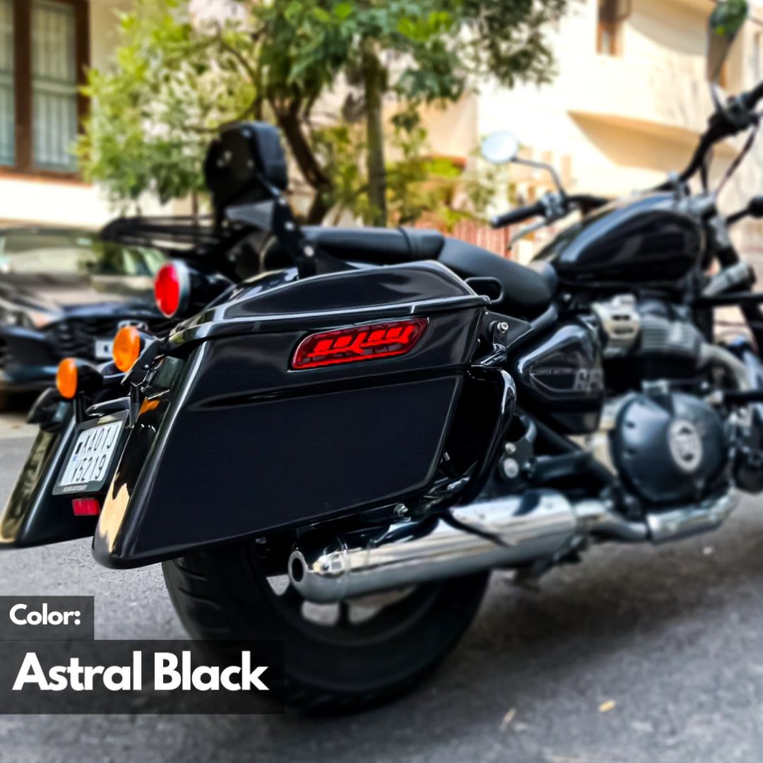 Detachable Retro Side Panniers for Royal Enfield Super Meteor 650