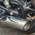Left side installed AeeDEA Variable Sound Exhaust on Royal Enfield Super Meteor 650