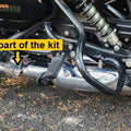 Right side installed AeeDEA Variable Sound Exhaust for Royal Enfield Super Meteor 650