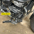 Close-up of SS304 grip on AeeDEA Adjustable Highway Pegs for Super Meteor 650