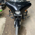 Royal Enfield Super Meteor 650 with Adjustable Highway Pegs during highway touring