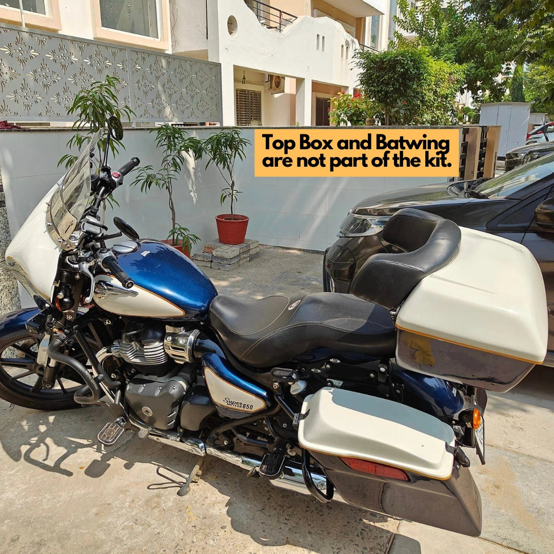 Premium motorcycle luggage system for Royal Enfield Super Meteor 650